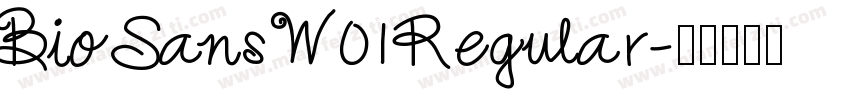 Bio Sans W01 Regular字体转换